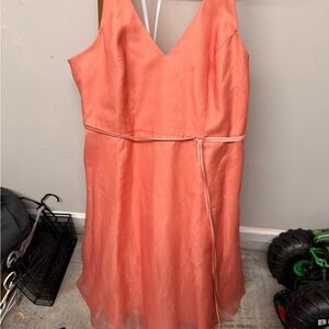 David's Bridal Peach Dress